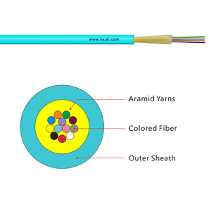 Cavo in <span class=keywords><strong>Fibra</strong></span> Ottica <span class=keywords><strong>Multimodale</strong></span> per Interni OM3 OM4 OM5, <span class=keywords><strong>Fibra</strong></span> Ottica a 6, 12, 24 Fili - Product Image 1