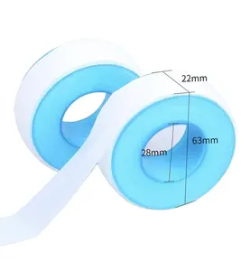 شريط تفلون PTFE مقاوم للماء شريط PTFE بدون أنبوب لاصق شريط خيط محكم لغاز الفحم