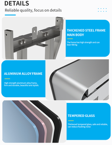 Citerne dissimulée pour toilettes suspendues, mécanisme de <span class=keywords><strong>chasse</strong></span> d'eau en céramique, toilettes modernes avec citerne en verre - Product Image 6