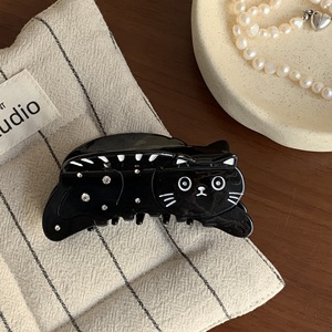 Kinling OEM Phim Hoạt Hình Mới Mèo Kim Cương Hình Axit Acetic Thích Hợp Động Vật Thiết Kế Sáng Tạo Cá Nhân Màu Đen Và Trắng Tóc Claw Clip - Product Image 6