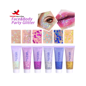 Glitter Corporal de Bajo Precio en 6 Colores, Glitter Holográfico Grueso con Gel Fijador de Larga Duración para Rostro, Cuerpo, Cabello y Uñas - Product Image 4