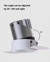 Plafonnier Led encastré intégré haute performance Spotli 10W Projecteurs sans bordure de cadre Downlight pré-intégré