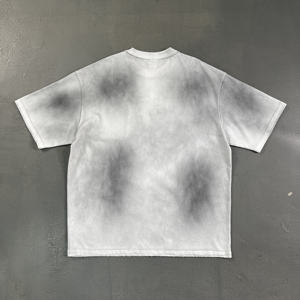 Camiseta Monkey Wash de 275G con Dobladillo Deshilachado, Panel de Bolsillo Desgastado, Efecto Envejecido, Color de Alto Contraste, Retención de Forma para Estilo Urbano - Product Image 3