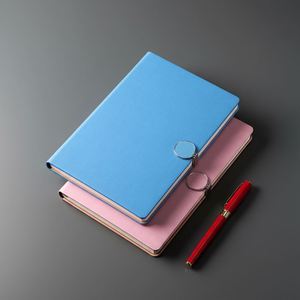 Carnet A5 en cuir PU rigide 2025 avec boucle, logo personnalisé, papier épais, marque-page en ruban, agenda professionnel de haute qualité – Vente en gros - Product Image 1