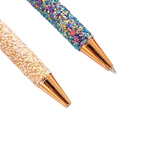 Elegant Push Button <b>Glitter</b> Gel Pen - Colorful Cartoon Design with Shimmering Sequins for Fun Promotions - Product Image 4