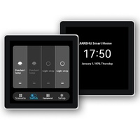 Écran tactile OLED intelligent TUYA de 4 pouces, interrupteur 1/2/3/4 voies, relais intelligent plein écran, kits de systèmes de maison intelligente sous Android OS