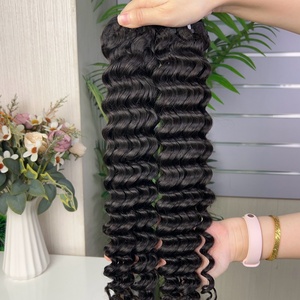 Extensions de cheveux 100% naturels, bouclés en profondeur, super double drawn, 100g par paquet, vente en gros, très demandées - Product Image 3