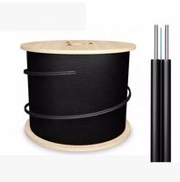 Kabel Drop FTTH LSZH 1 Core G657A2 Konduktor Padat Kabel Patch Fiber Optik Model GJXH Merek Punaisgd
