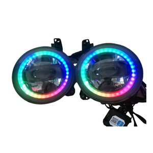 Phare LED JL 9 pouces 100W RGB Angel Eye, adaptable universellement pour la mise à niveau et la rénovation - Product Image 1