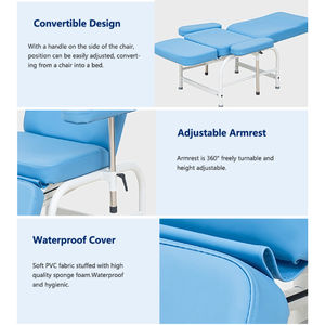 Elektrikli Diyaliz Koltuğu Hastane Tıbbi Kliniği iç<span class=keywords><strong>in</strong></span> Çelik Katlanır Koltuk Kan Alma Tedavisi Diyaliz Koltuğu CPR Özellikli - Product Image 4