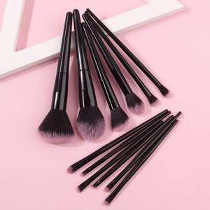 Juego <span class=keywords><strong>de</strong></span> Brochas <span class=keywords><strong>de</strong></span> Maquillaje Portátil <span class=keywords><strong>de</strong></span> 12 Piezas, Ideal para Viajes, con Mango <span class=keywords><strong>de</strong></span> Plástico y Fibra Sintética Suave, Brochas para Polvo Suelto y Rubor, Herramientas Cosméticas - Product Image 3