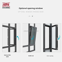 Ventana Corredera de Aleación de Aluminio, Impermeable y Aislante Térmico, Sistema de Tres Rieles