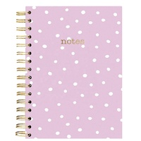 Libretas de Lujo Personalizadas con Tapa Dura, Ecológicas, de Papel Kraft, con Diseño Floral Vintage, Espiral Dorada, Planificador Diario y Mensual para la Escuela