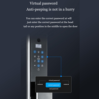 Serrure de porte intelligente entièrement automatique avec reconnaissance faciale, empreinte digitale, caméra WiFi Tuya, entrée sans clé pour la maison et le bureau