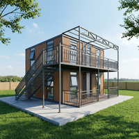 Maison conteneur extensible TOPPRE Premium galvanisée 20FT 40FT, maison préfabriquée modulaire pliable avec cuisine, salle de bain et chambre