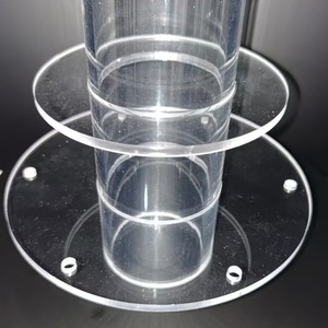 Composants d'appareil expérimental en tube PMMA - Fabrication et usinage OEM - Brides de tube acrylique transparent (marque Lucite) - Product Image 3