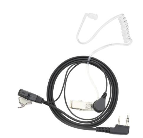 2 Pin PTT MIC Headset Tube In-ear Earpiece for Kenwood TYT Baofeng UV-5R BF-888S CB Radio Accessories