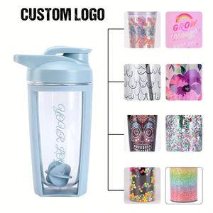 Custom Logo 500ml Protein <b>Shaker</b> Water <b>Bottle</b> Hot Sale Workout BPA Free Sporting Gym Shake Cup With Mixer Ball - Product Image 4