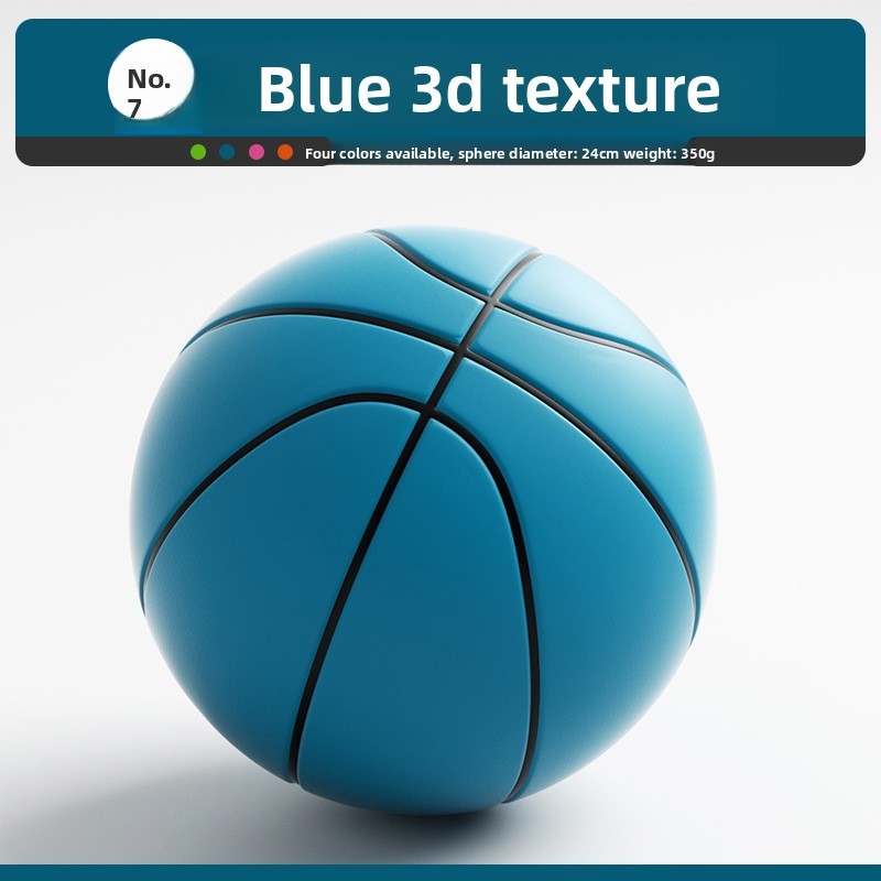 Blue striped 3D model 24cm size 7