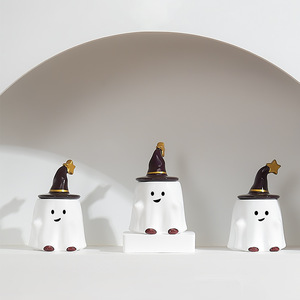 Halloween Pumpkin Scented Creative Ghost-Shaped Fragrance <b>Candle</b> Ornament <b>Gift</b> Box - Product Image 4