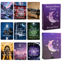 Jeu de cartes Oracle des phases lunaires, 50 cartes mystérieuses, boîte-cadeau écologique, jeu de société, jeu interactif pour amis