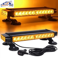 Vierseitige LED-Blitz-Blinklicht leiste Doppelseite Bernstein rot Blau LED Hoc hinten sive Notfall-Warnleuchte