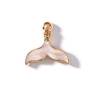 Dessin animé éblouissant queue de poisson dessin animé porte-clés bricolage pendentif alliage boucles d'oreilles Bracelet accessoires pour femmes - Product Image 5