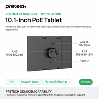 Panel de Control de Pared con Tablet Android de 10.1 Pulgadas, 16 PoE, NFC, Sin Batería, RS485, Zigbee, WIFI, Bluetooth, 4G LTE para Edificios Inteligentes