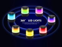 SC-01 pour haut-parleur 5.1 en plastique, sortie 60W, éclairage LED, affichage plein écran à 360 degrés, batterie 5000-10000mAh pour la maison