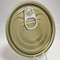300 #   Couvercle de boîte de conserve en aluminium chromé de 72,9 mm à ouverture facile pour boîte de conserve de sardines 300g