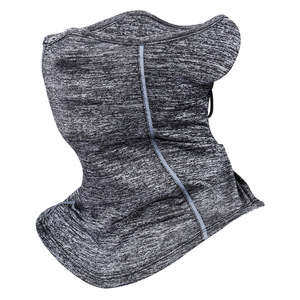 Cache-cou en soie glacée avec logo personnalisé et bande réfléchissante, <span class=keywords><strong>masque</strong></span> <span class=keywords><strong>demi</strong></span>-visage pour <span class=keywords><strong>moto</strong></span> et cyclisme, protection anti-poussière et solaire pour activités extérieures - Product Image 4