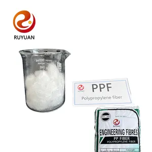Ruyuan रासायनिक प्रतिस्पर्धी मूल्य अच्छी गुणवत्ता पीपी स्टेपल मजबूत तन्यता Polypropylene फाइबर ठोस फाइबर