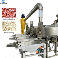 Machine à découper et blanchir les cacahuètes SUS304 1000-2000 kg/h avec contrôle PLC, décortiqueuse à air pour le traitement des noix