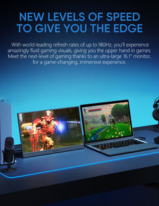 Écran <span class=keywords><strong>portable</strong></span> <span class=keywords><strong>Arzopa</strong></span> Z3FC 16,1 pouces 2K 180 Hz 72% NTSC pour jeux, extension d'écran USB <span class=keywords><strong>portable</strong></span> pour ordinateur <span class=keywords><strong>portable</strong></span>, <span class=keywords><strong>moniteur</strong></span> <span class=keywords><strong>portable</strong></span> mobile - Product Image 3