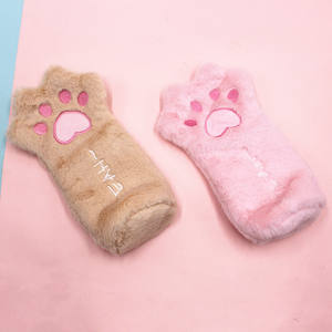 INS grande capacité mignon patte de <span class=keywords><strong>chat</strong></span> en peluche étui à crayons élégant sac de papeterie idée cadeau parfaite <span class=keywords><strong>pour</strong></span> les étudiants célébrité Internet - Product Image 3