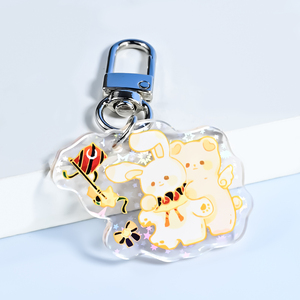 Giáng sinh phim hoạt hình một mảnh Acrylic Keychain Epoxy quyến rũ số lượng lớn dễ thương nhựa móc chìa khóa tùy chỉnh bán buôn - Product Image 3