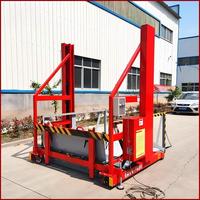 Plateforme de déchargement hydraulique mobile de 2 tonnes, commande électrique à distance |   Lève-chargeur logistique pour conteneurs en acier haute résistance avec moteur 3000W