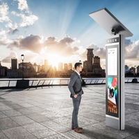 Affichage numérique interactif intelligent LED/LCD pour les arrêts de transport en commun en extérieur