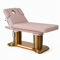 Sillón Eléctrico Multifuncional para Tratamientos de Belleza, Reposacabezas con Resorte de Gas, Reposabrazos Extraíbles, Control Remoto, Reclinable, para Salón o Clínica