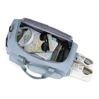 Sac de voyage portable Oxford résistant à l'eau avec compartiment sec/humide, capacité 36-55L, sangle réglable pour maternité et salle de sport