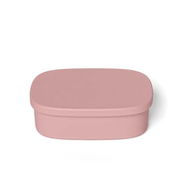 Ensemble de vaisselle en silicone pour bébé et enfant, sans BPA, certifié LFGB, portable, 2 compartiments, chauffable, anti-fuite