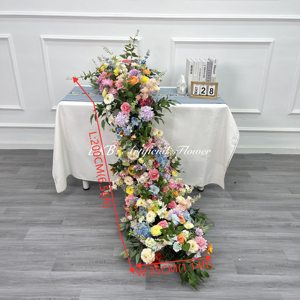 Fabbrica di Fiori Artificiali DKB, Vendita all'Ingrosso di Decorazioni Floreali per Matrimoni, Runner di Fiori Artificiali Colorati - Product Image 2