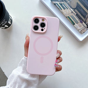 Funda de teléfono magnética fuerte de silicona líquida de alta calidad, funda de <span class=keywords><strong>cargador</strong></span> inalámbrico para iPhone 16 Pro Max 16 Plus 16 Pro 1514 13 - Product Image 5