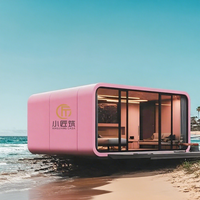 CASA Panneau sandwich en acier portable Pod de glamping électrique pour cabine de bureau Conteneur détachable pour salle de bain Supermarché Gym