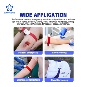 Tourniquet médical jetable à boucle à dégagement rapide pour les soins d'urgence et la survie - Product Image 3