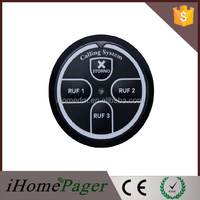 Système de bouton d'appel ultra-mince GP2012CB à 4 touches avec fréquence 433 MHz et alerte de batterie faible