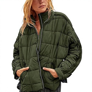 Women's Lightweight <b>Packable</b> Hooded Winter Quilted Puffer <b>Jacket</b> Detachable Sleeves Hat Zipper Closure Waterproof Wool - Product Image 1