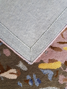 พรมขนสัตว์ในบ้านดีไซน์แบบถักด้วยมือคุณภาพสูงของโรงแรมพรมทอมือแบบทำมือดีไซน์ทันสมัย - Product Image 2