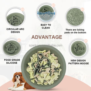 2024 Natal desain baru antiselip air kuat tidak bengkok minimalis dipersonalisasi mewah 64Oz mangkuk kucing peliharaan - Product Image 3