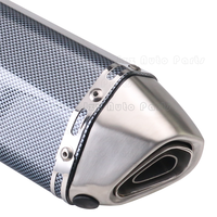 Silencieux de moto amovible DB Killer, entrée 51 mm, sortie 105 mm, corps 105 mm, longueur totale 360 mm